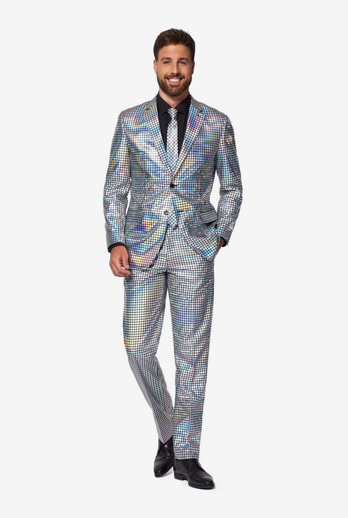 Man wearing Disco suit 