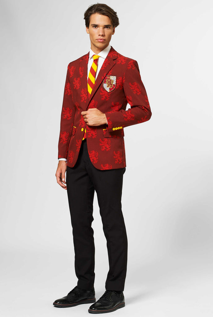 Harry Potter red Gryffindor men's suit worn by man